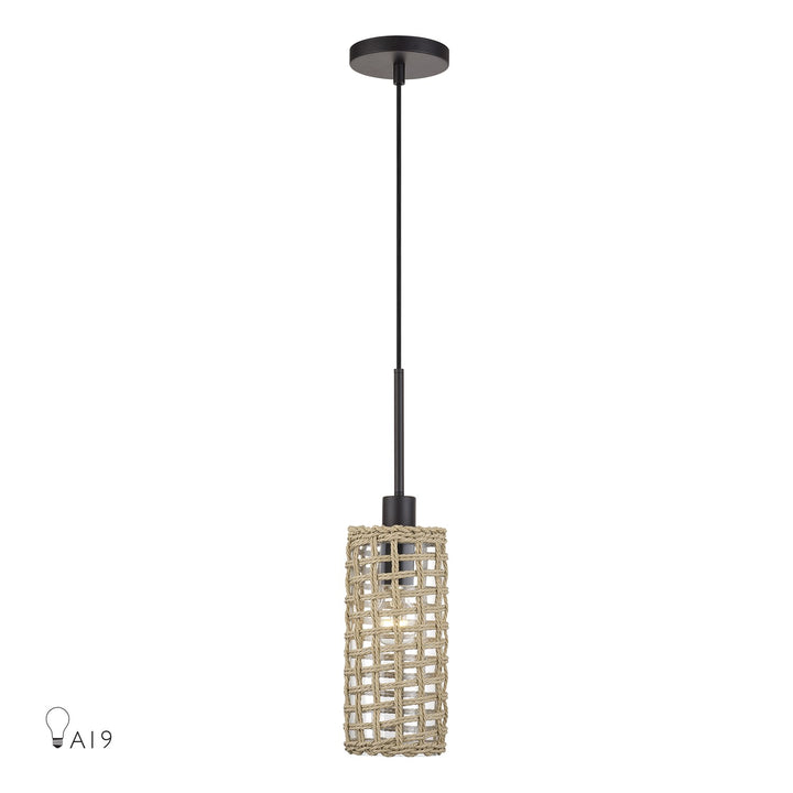 1 Light Bronze Mini Pendant by Livex Lighting