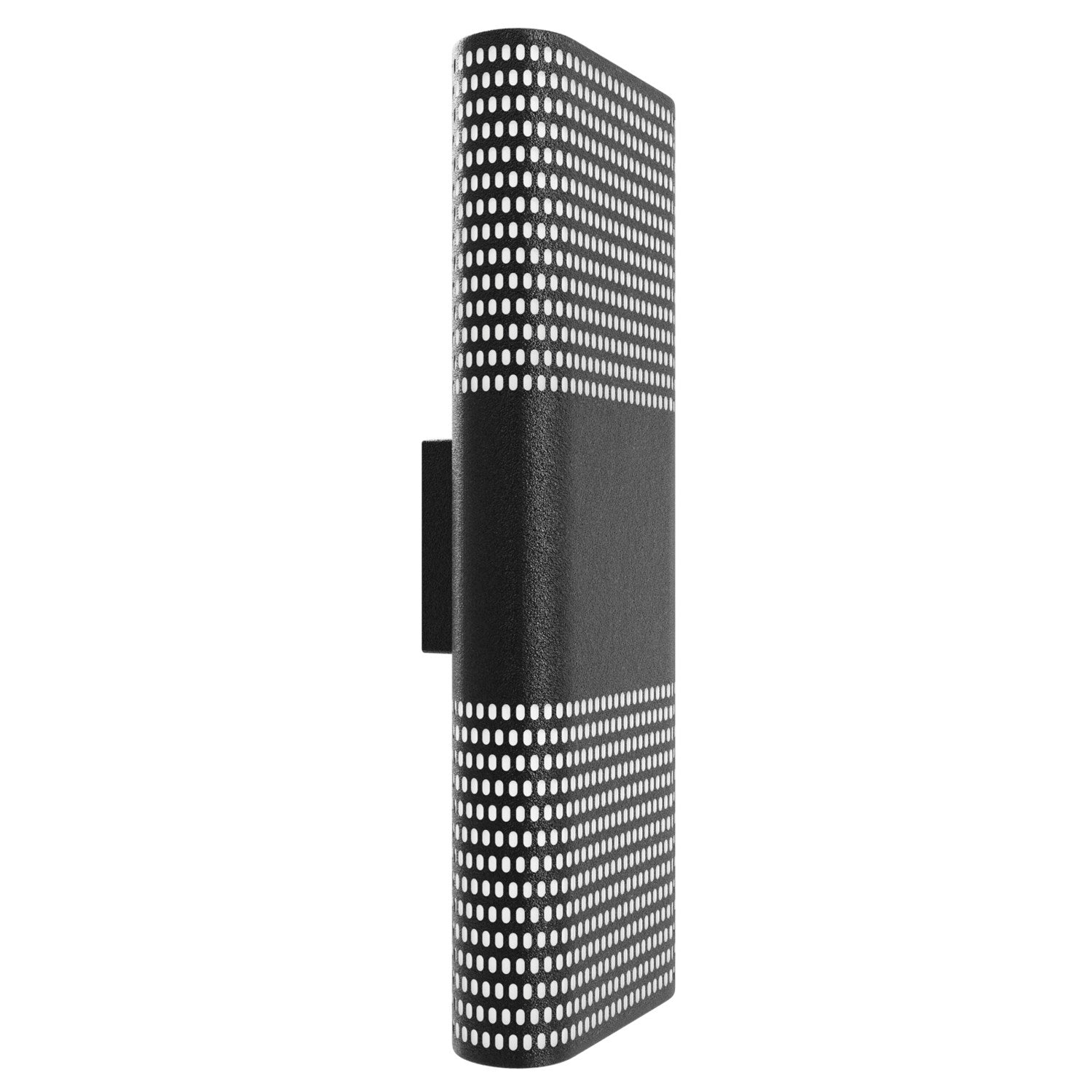 Outdoor 18" Sconce With Perforated Black Frame by Avenue Lighting