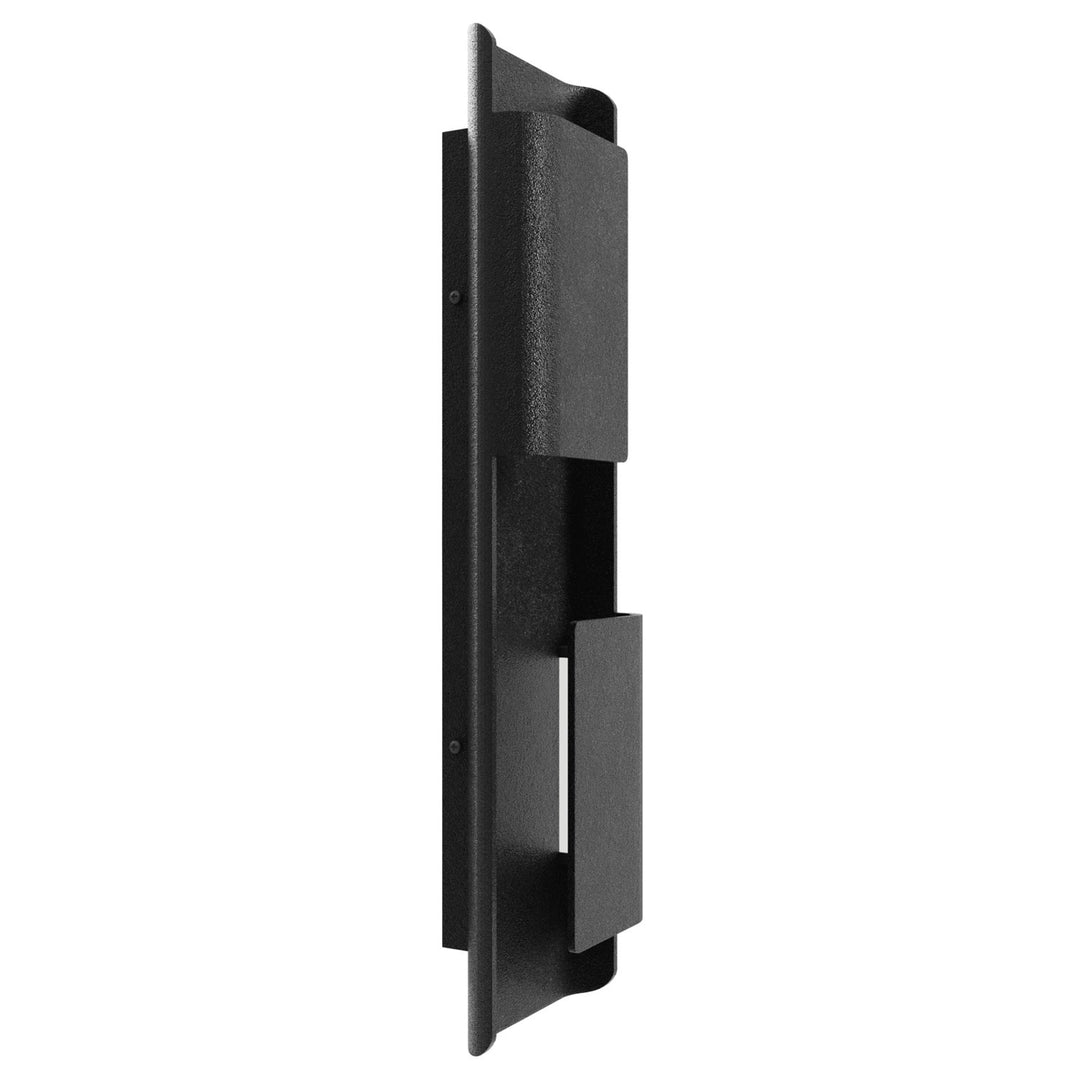 Outdoor 24" Rectangular Sconce In Black by Avenue Lighting