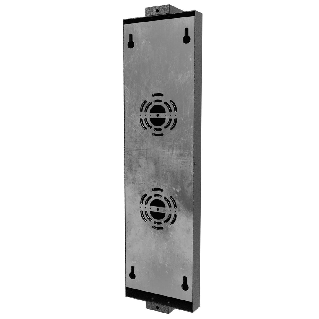 Outdoor 18" Rectangular Sconce In Black With Led Panel