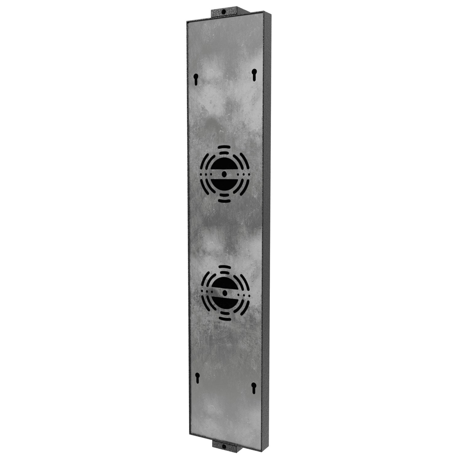 Outdoor 24" Rectangular Sconce In Black With Led Panel