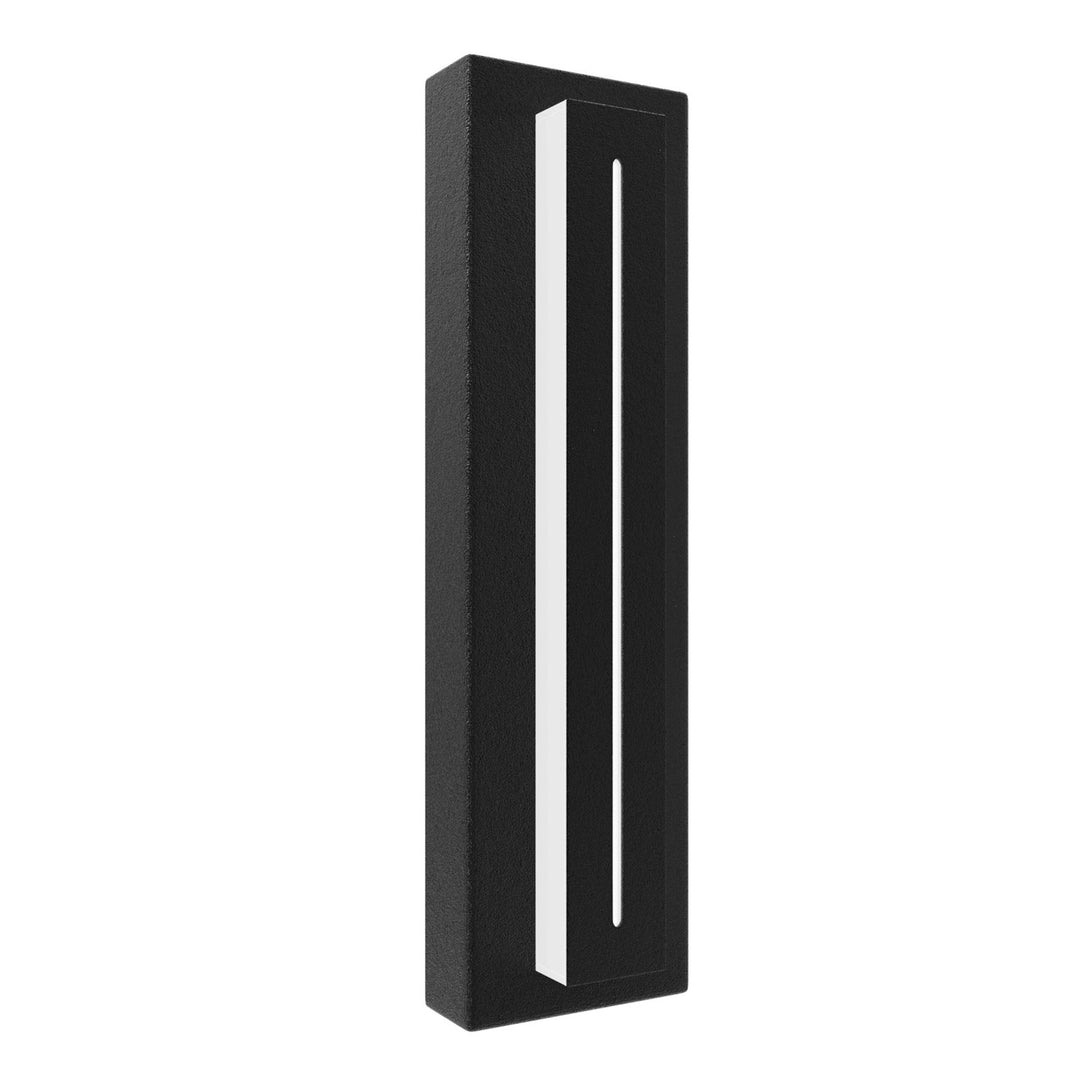 Outdoor 18" Rectangular Sconce In Black With A Raised Led Panel by Avenue Lighting