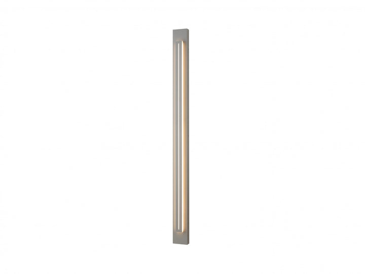 Outdoor 68" Rectangular Sconce In Silver With A Raised Led Panel