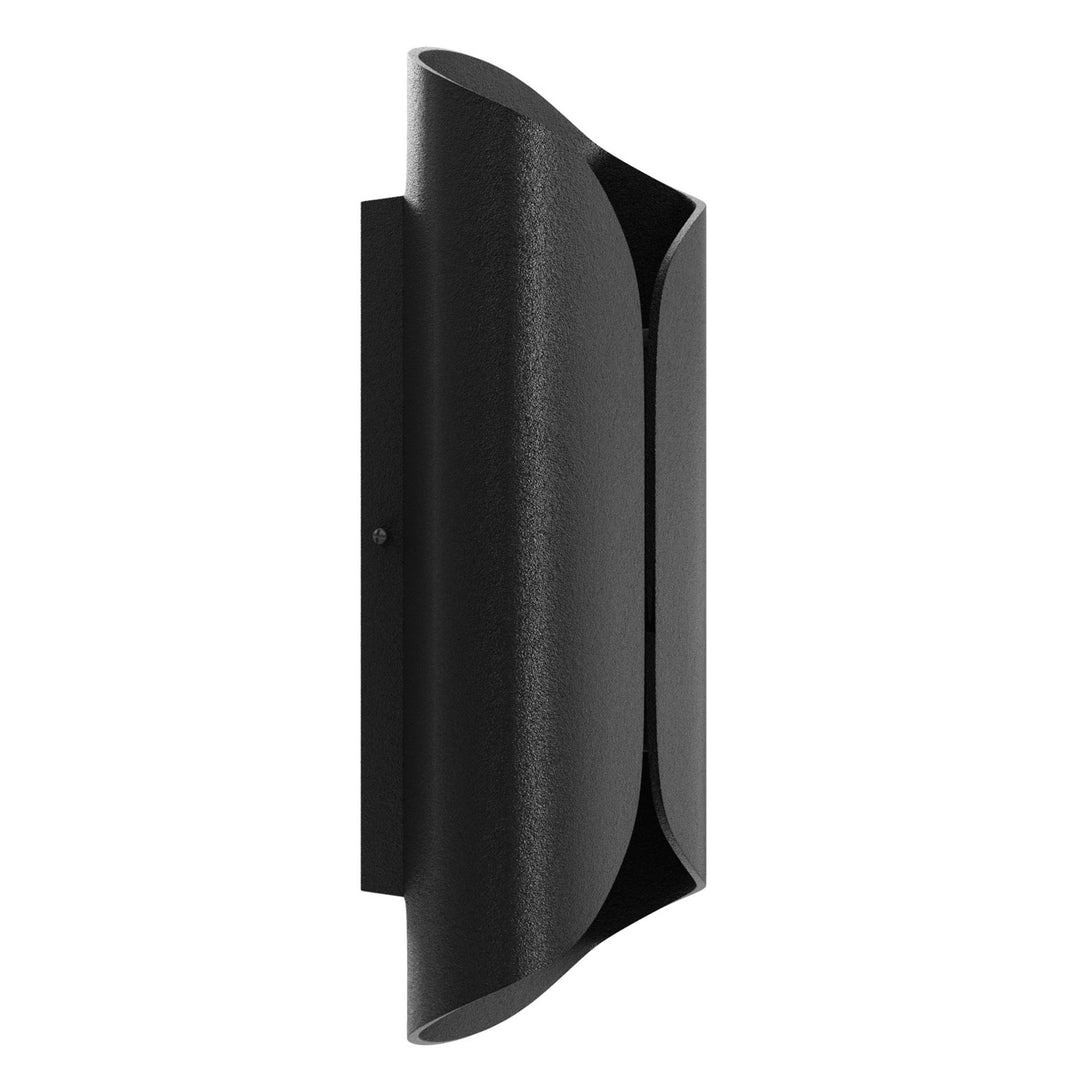 Outdoor 14" Sconce In Black With Curved Frame by Avenue Lighting