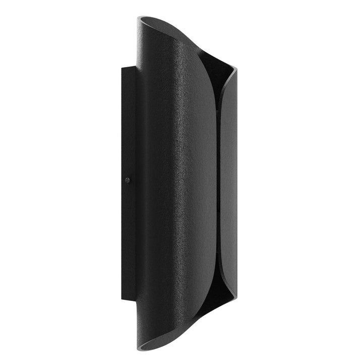 Outdoor 14" Sconce In Black With Curved Frame by Avenue Lighting