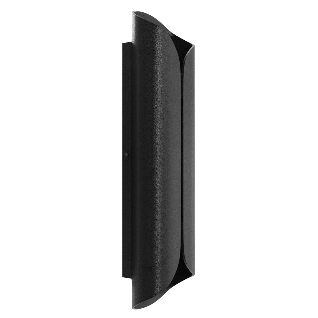 Outdoor 20" Sconce In Black With Curved Frame