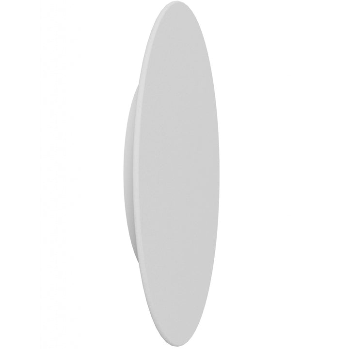 10" Round Wall Sconce In Paintable White Plaster