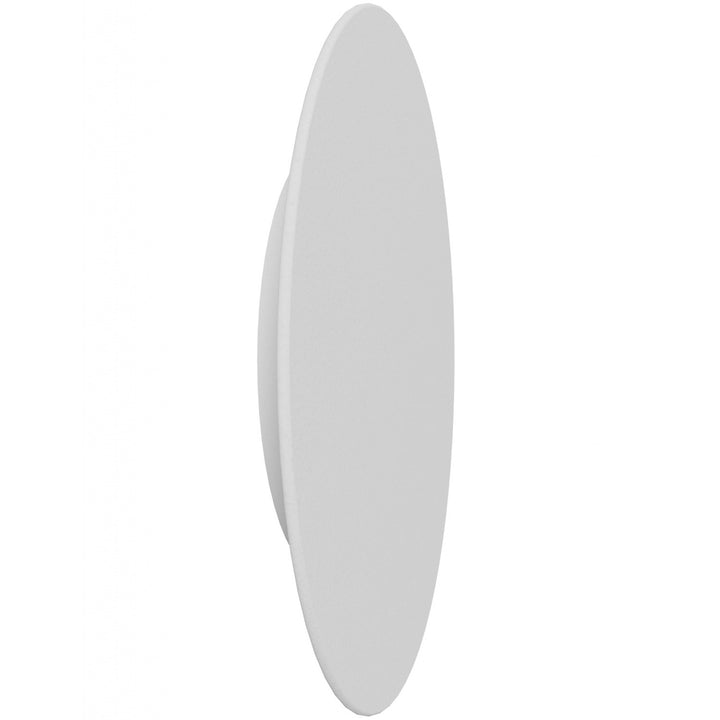 15" Round Wall Sconce In Paintable White Plaster