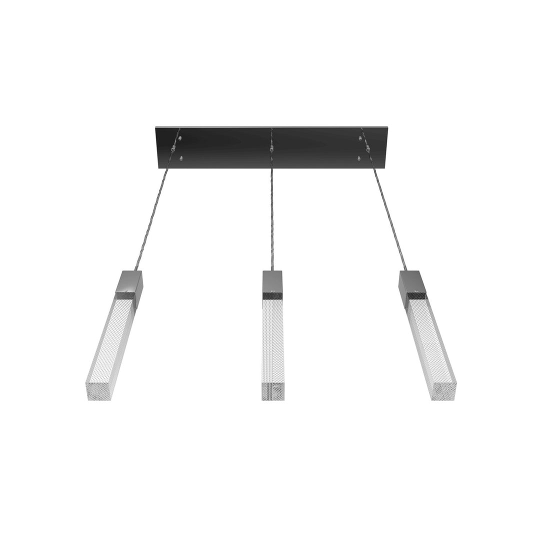 Collection 3 Light Linear Multi Pendant In Polished Chrome