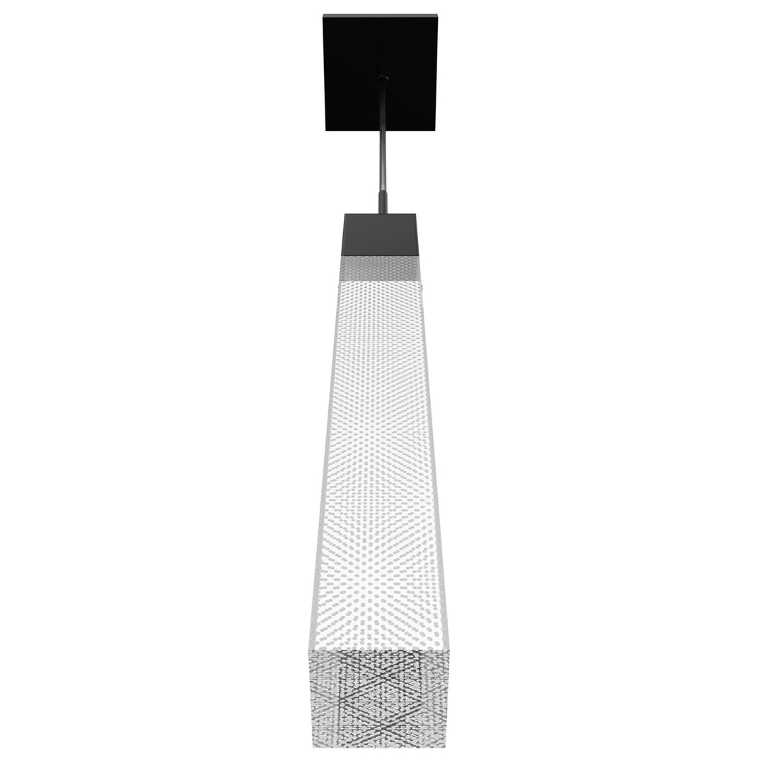 Collection 12" Pendant In Dark Bronze With Snow Crystal by Avenue Lighting
