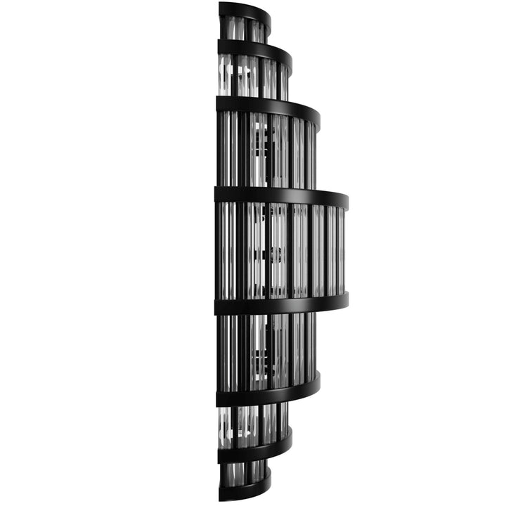 22' Wall Sconce In Polished Nickel With Glass Rods by Avenue Lighting