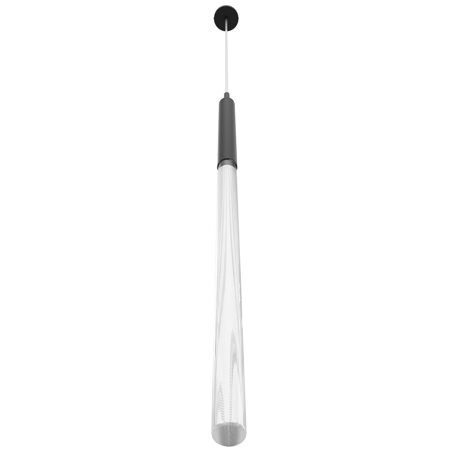 Main Street 1 Light Snow Acyrlic Pendant In Black