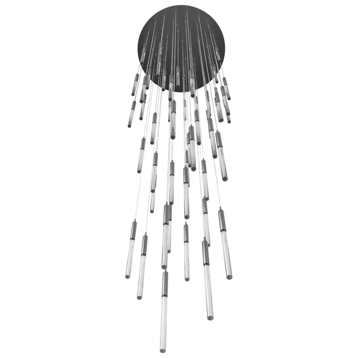 Main Street 51 Light Snow Acyrlic Multi Pendant In Polished Nickel