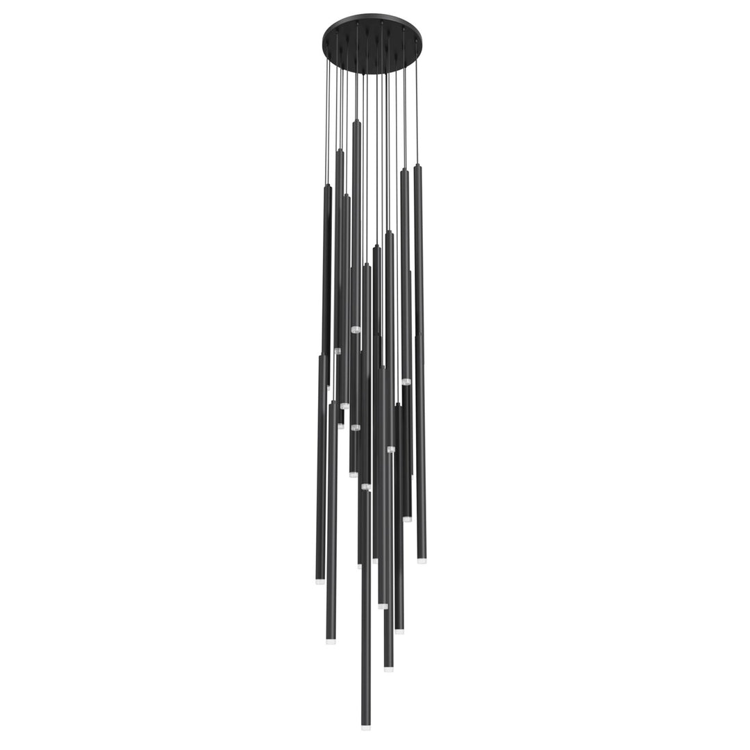 25 Light Multi Pendant In Black