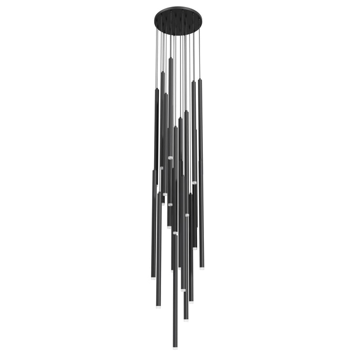 25 Light Multi Pendant In Black