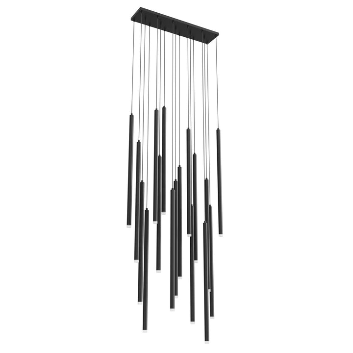 17 Light Multi Pendant In Black