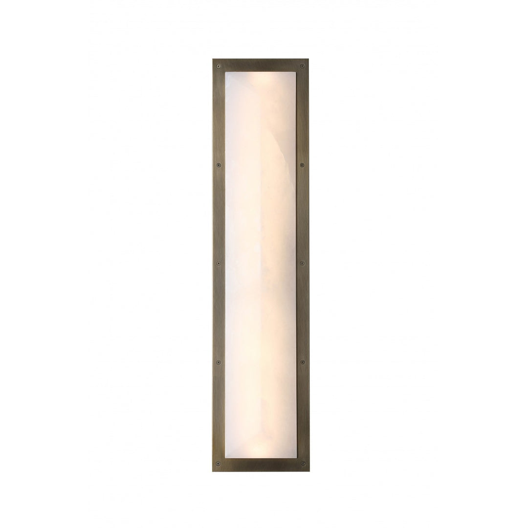30" Beveled Wall Sconce In Alabaster