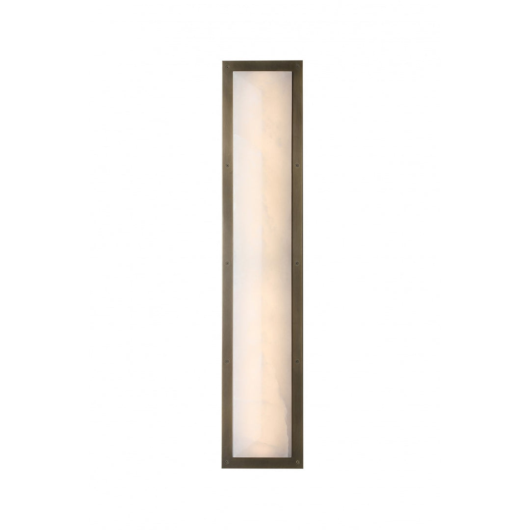 35.5" Beveled Wall Sconce In Alabaster