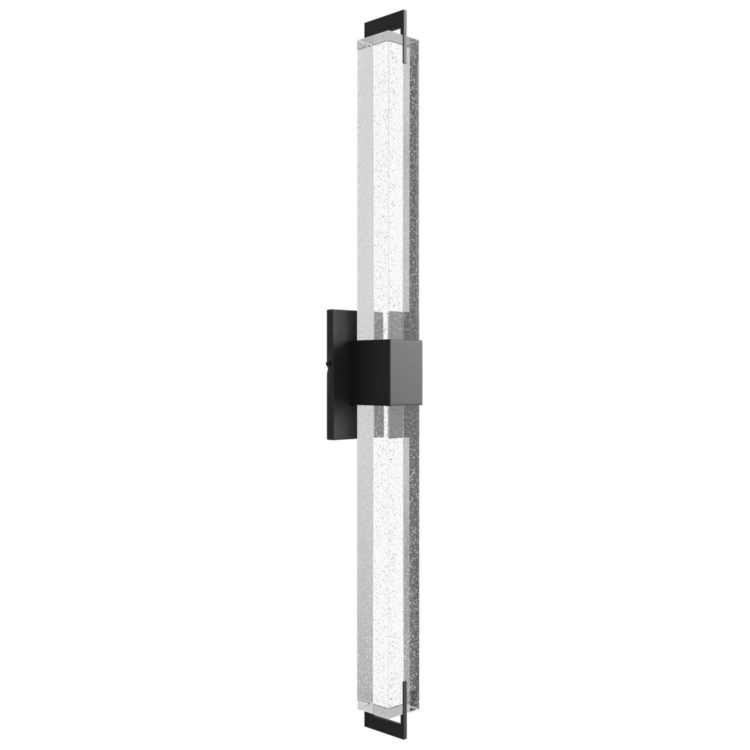 39" Wall Sconce In Black With Bubbled Crystal by Avenue Lighting