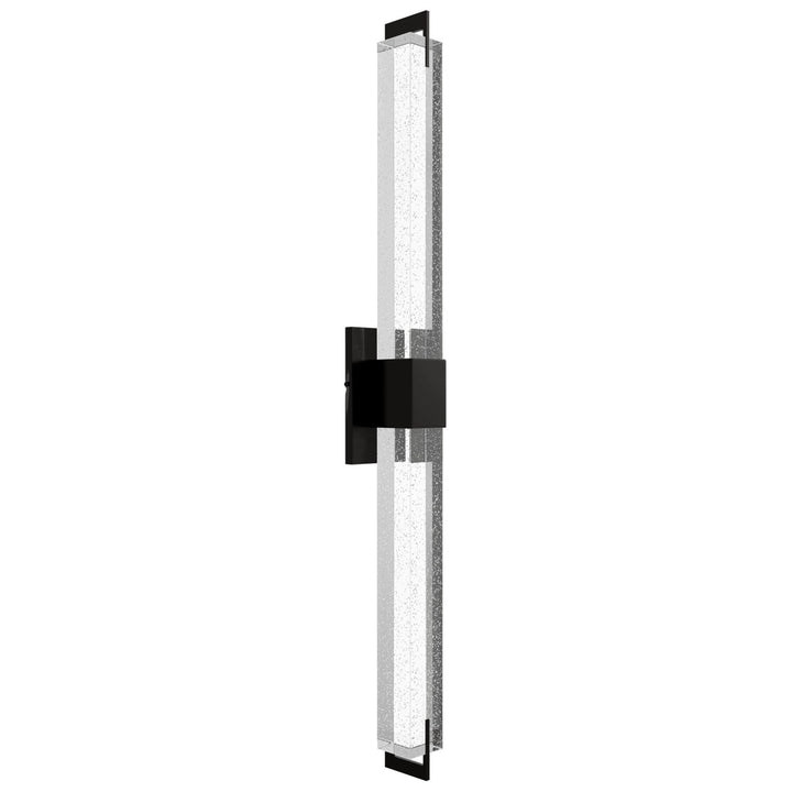 39" Wall Sconce In Dark Bronze With Bubbled Crystal