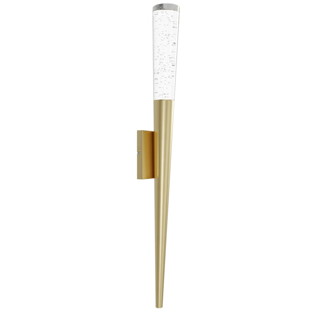 25" Wall Sconce In Brushed Brass With Bubbled Glass by Avenue Lighting