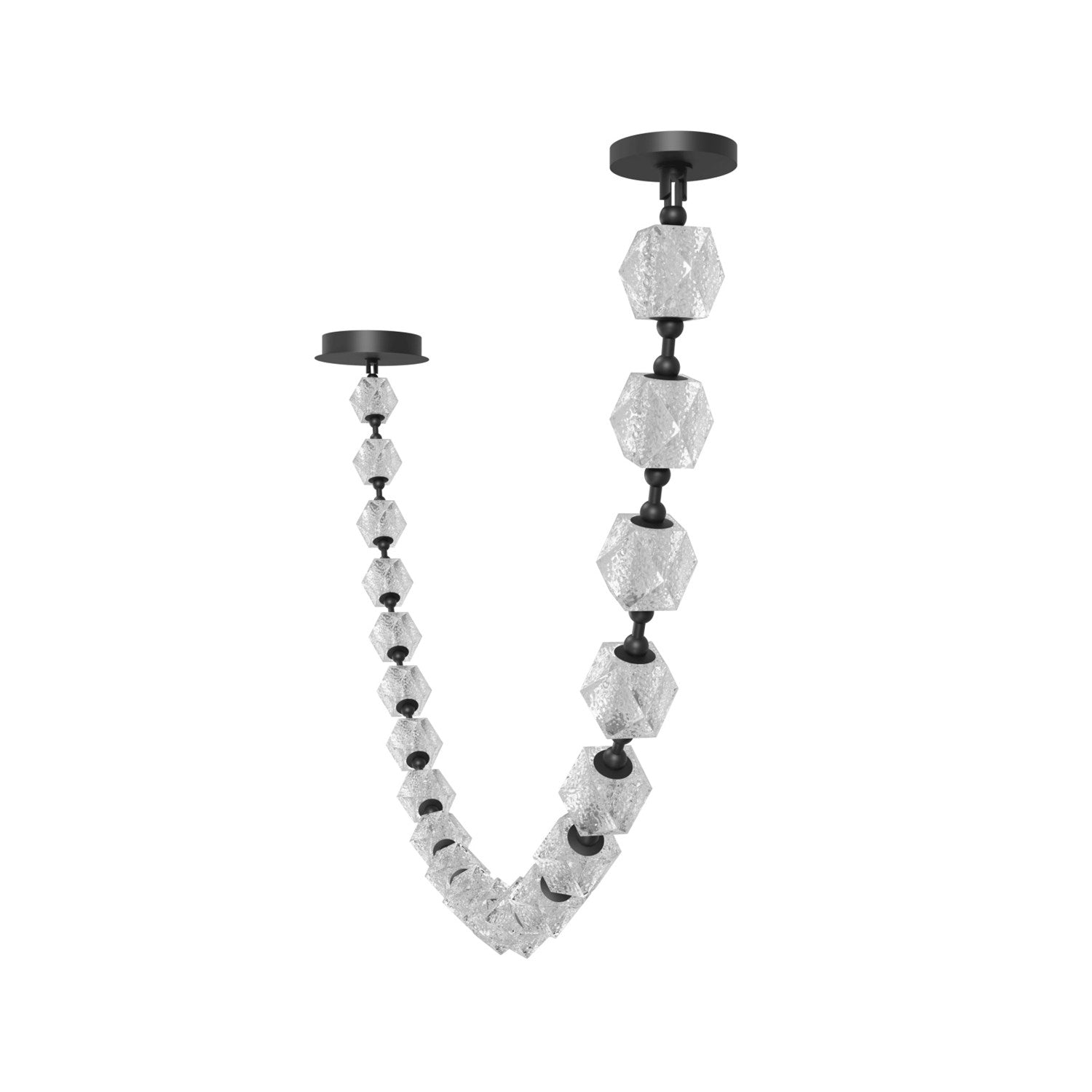 20 Light Geometric Pendant In Black
