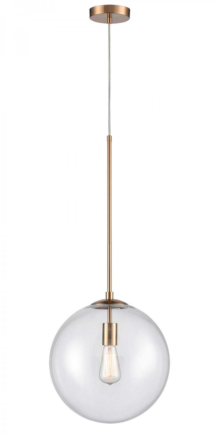 14" Pendant In Aged Brass by Avenue Lighting