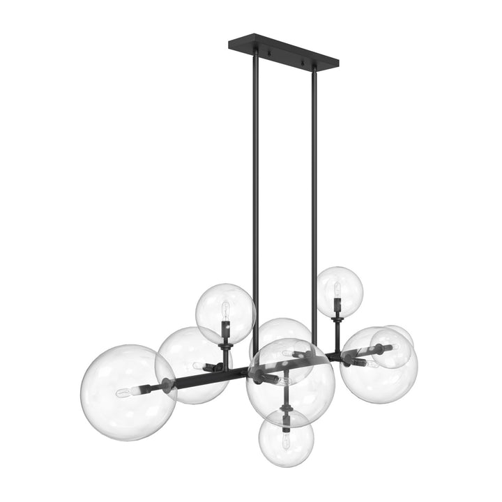51" Chandelier In Black by Avenue Lighting