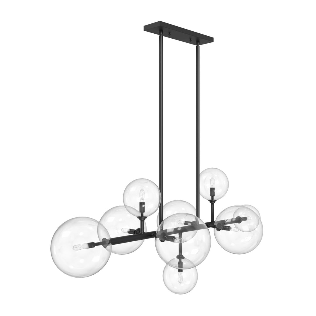 51" Chandelier In Black