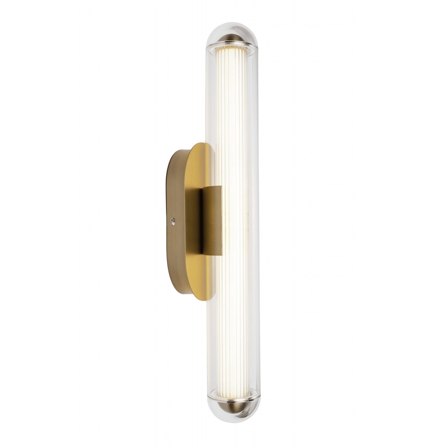 24" Wall Sconce In Aged Brass by Avenue Lighting
