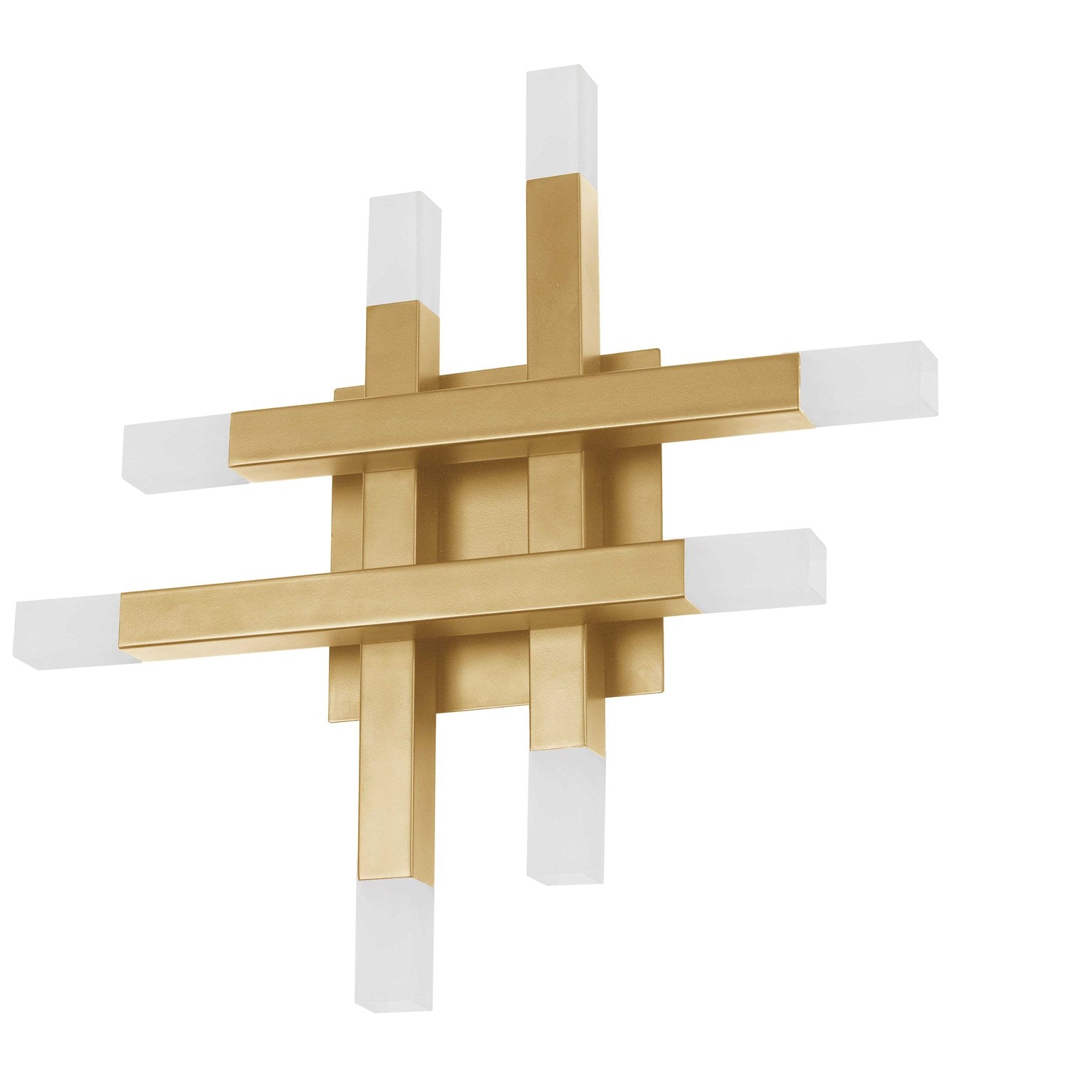 24W Wall Sconce Aged Brass With Frosted Acrylic Diffuser by Dainolite