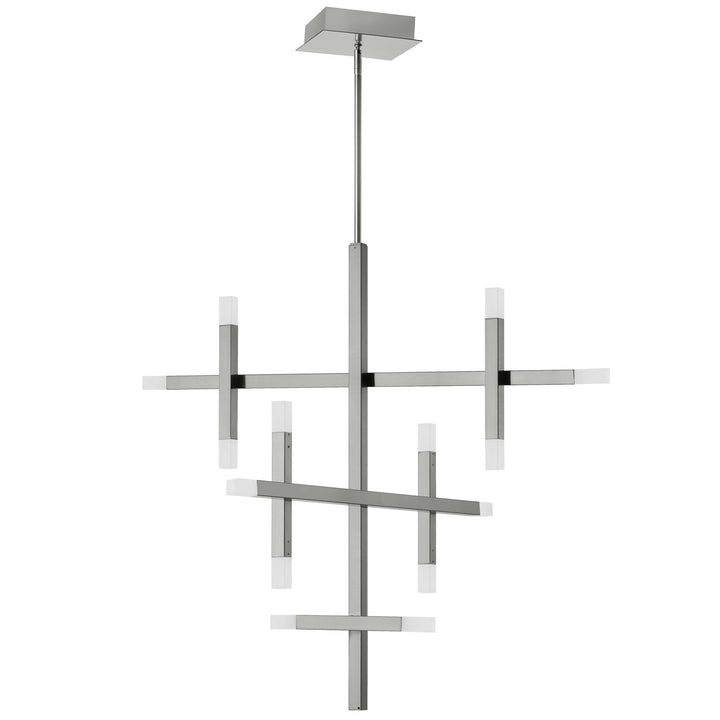 42W Chandelier Polished Chrome With Frosted Acrylic Diffuser by Dainolite