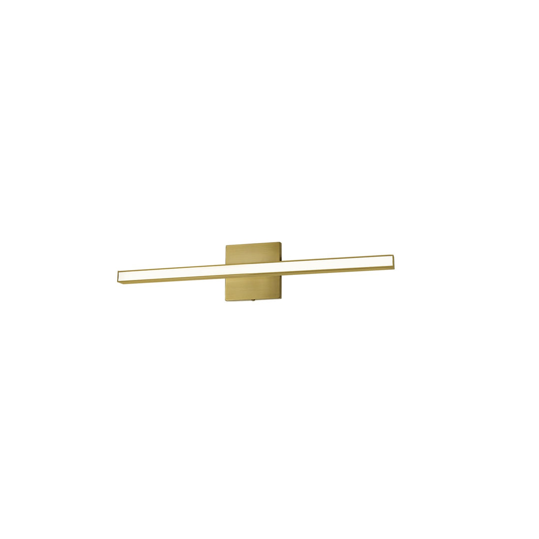 18W Colour Changing Vanity Aged Brass With Frosted Acrylic Diffuser by Dainolite