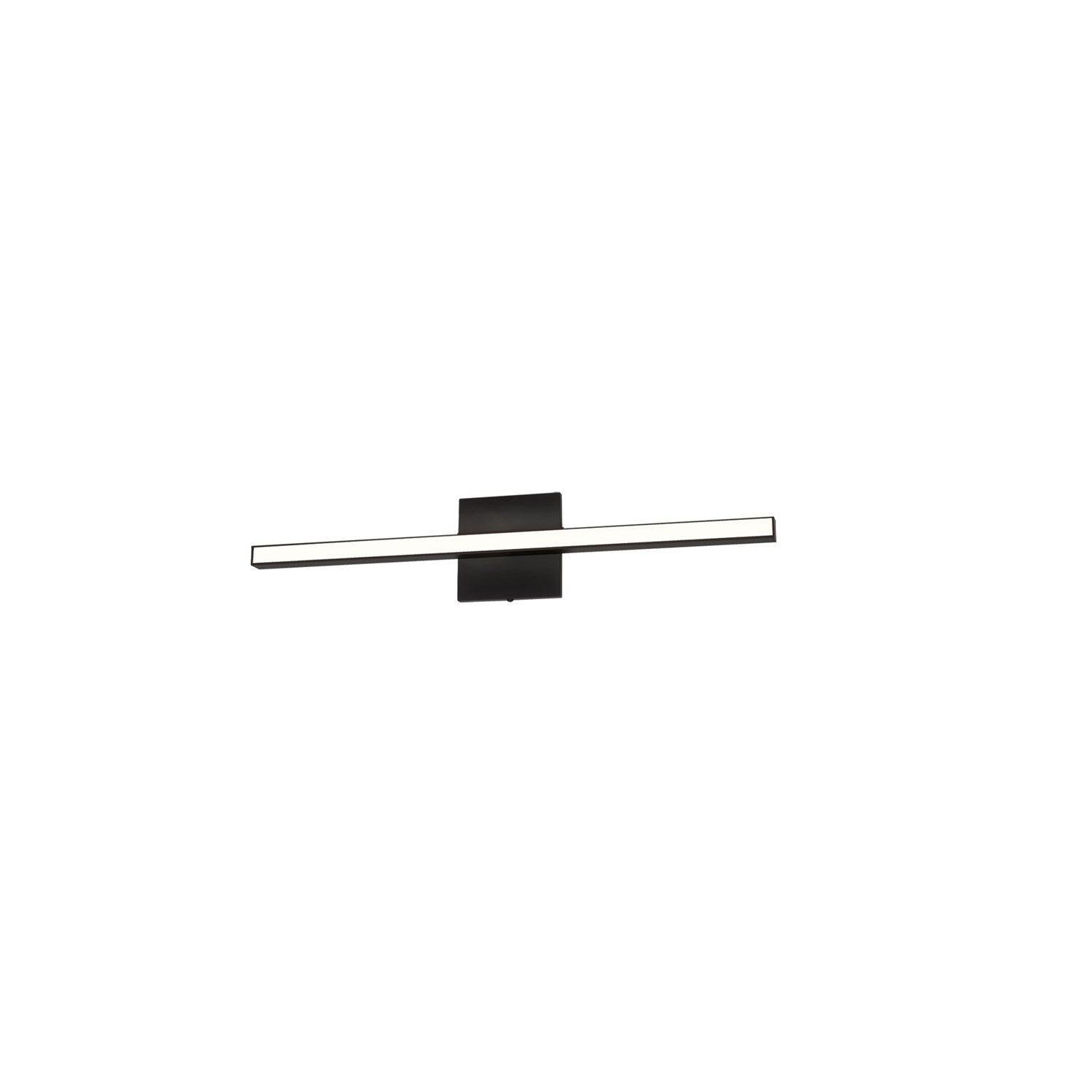 18W Colour Changing Vanity Matte Black With Frosted Acrylic Diffuser by Dainolite