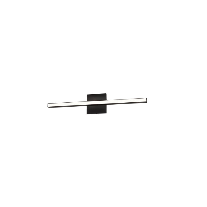 18W Colour Changing Vanity Matte Black With Frosted Acrylic Diffuser by Dainolite