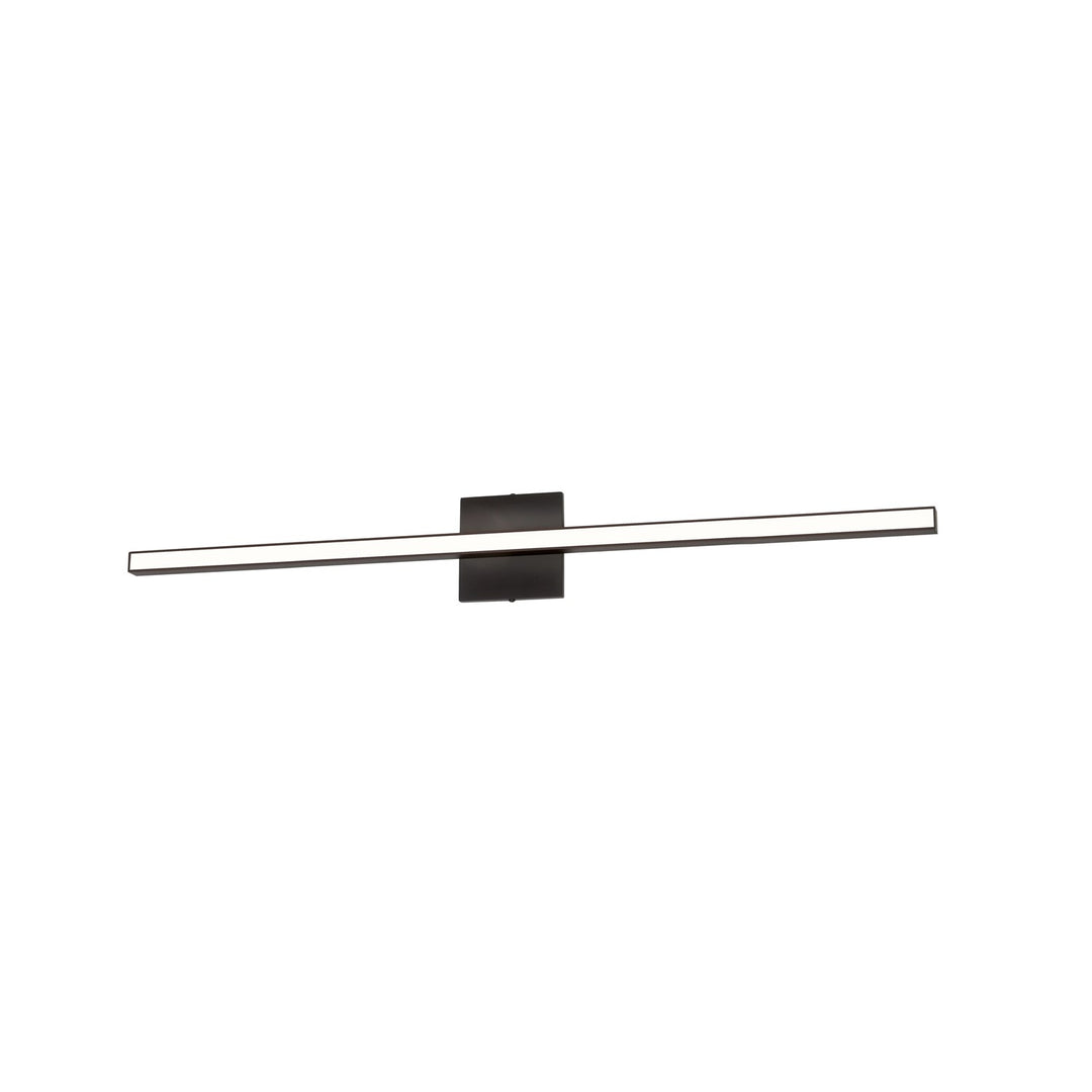 24W Colour Changing Vanity Matte Black With Frosted Acrylic Diffuser by Dainolite