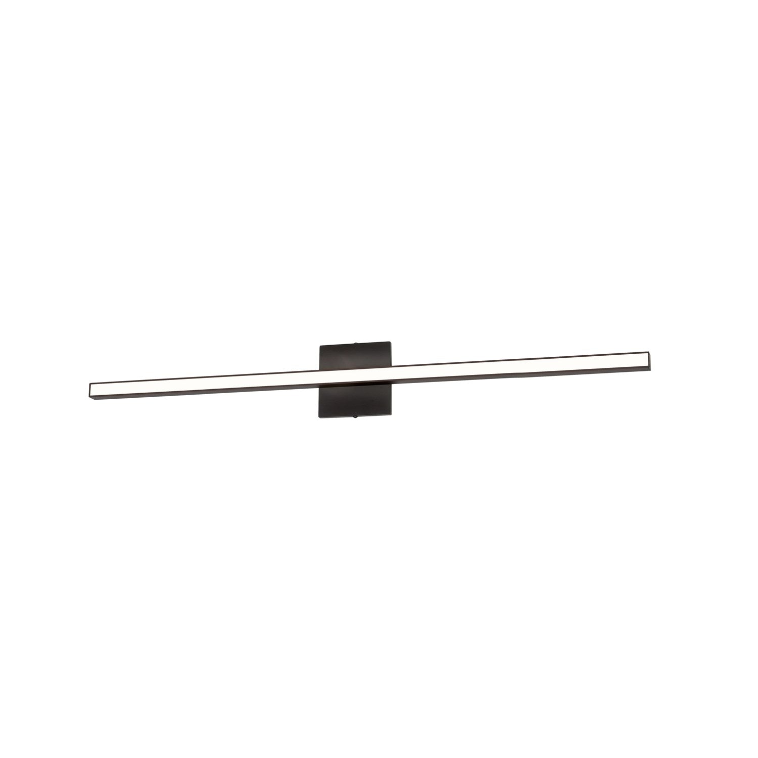 24W Colour Changing Vanity Matte Black With Frosted Acrylic Diffuser by Dainolite