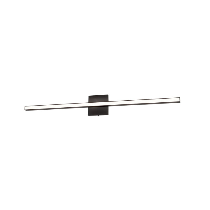 24W Colour Changing Vanity Matte Black With Frosted Acrylic Diffuser by Dainolite