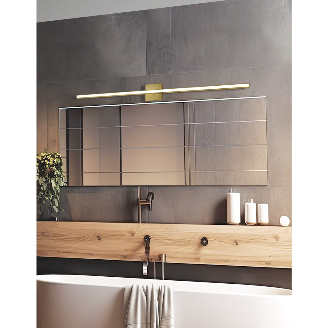 36W Colour Changing Vanity Aged Brass With Frosted Acrylic Diffuser