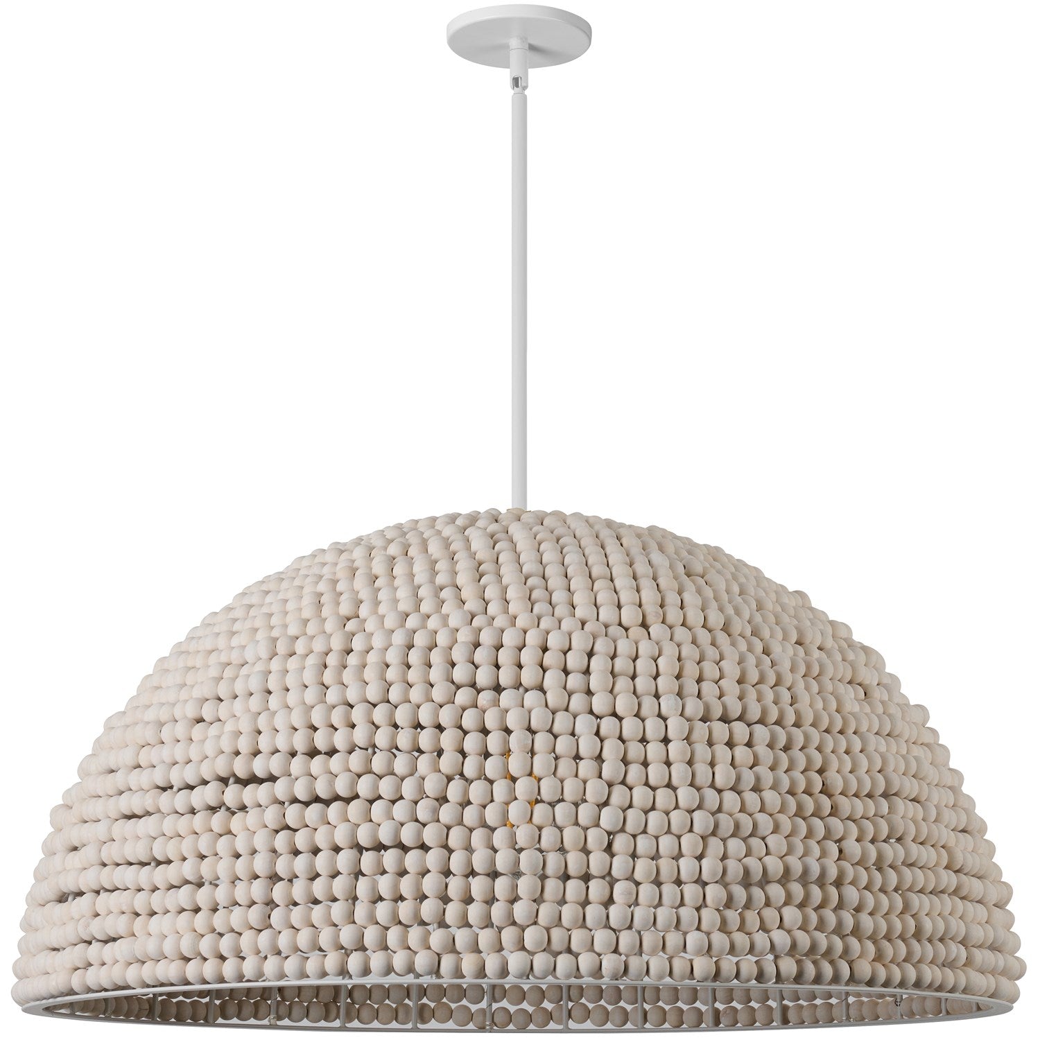 4 Light Incandescent Vintage White Pendant by Dainolite