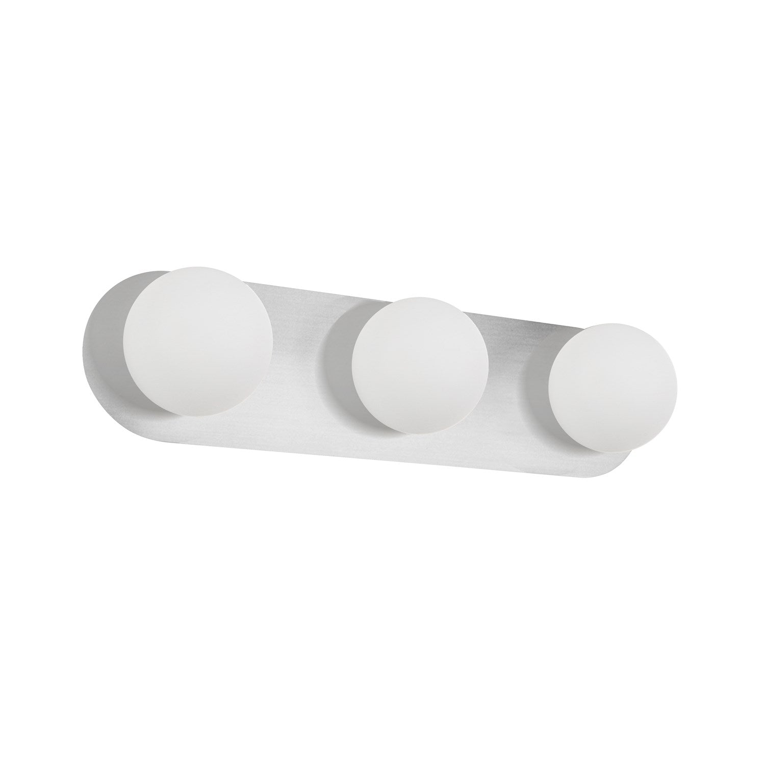 3 Light Vanity In Polished Chrome W/ White Opal Glass by Dainolite