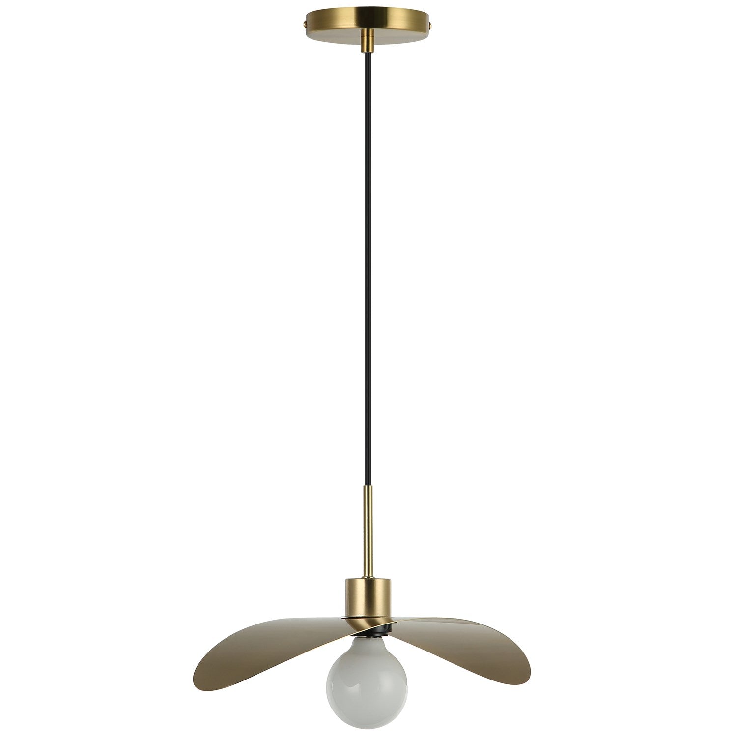 1 Light Aged Brass Pendant by Dainolite