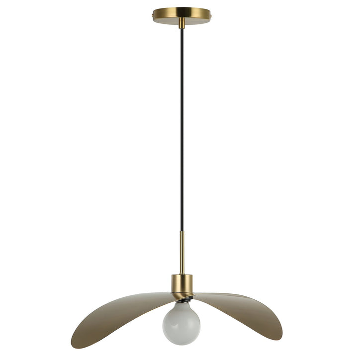 1 Light Aged Brass Pendant by Dainolite