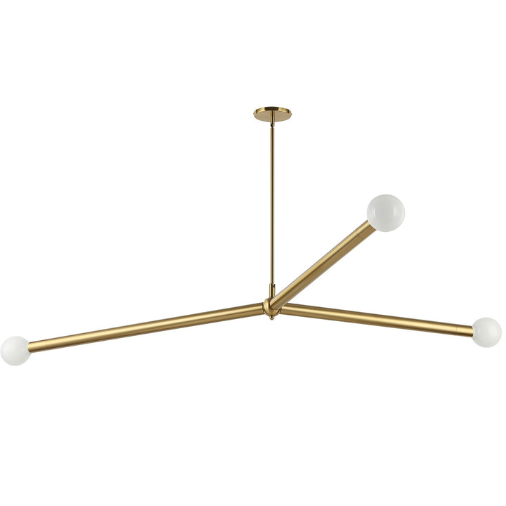 3 Light Incandescent Pendant Aged Brass by Dainolite