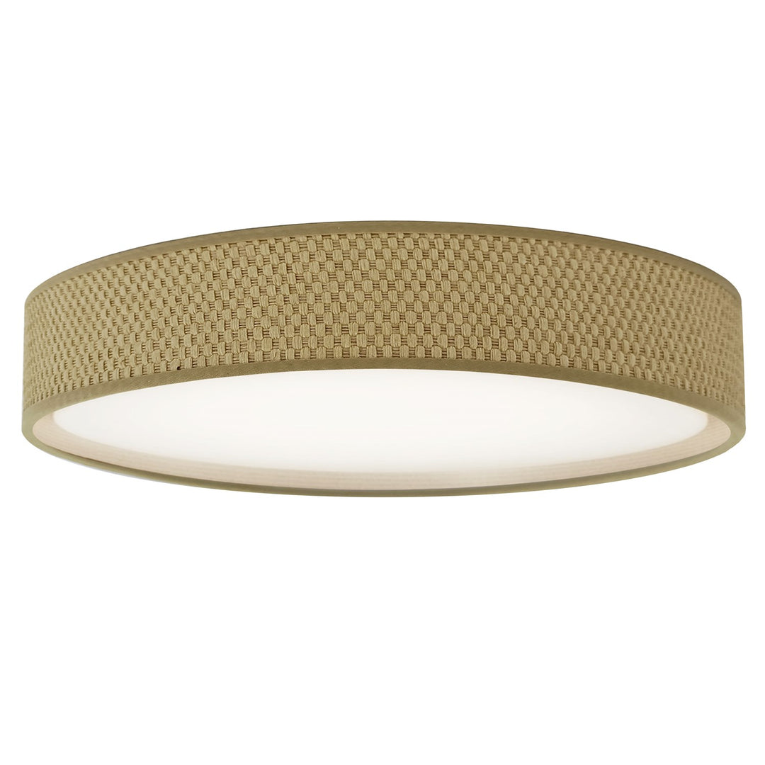 Led Flush Mount, Satin Chrome Finish, Natural Shade by Dainolite
