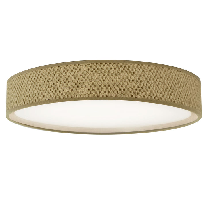 Led Flush Mount, Satin Chrome Finish, Natural Shade by Dainolite