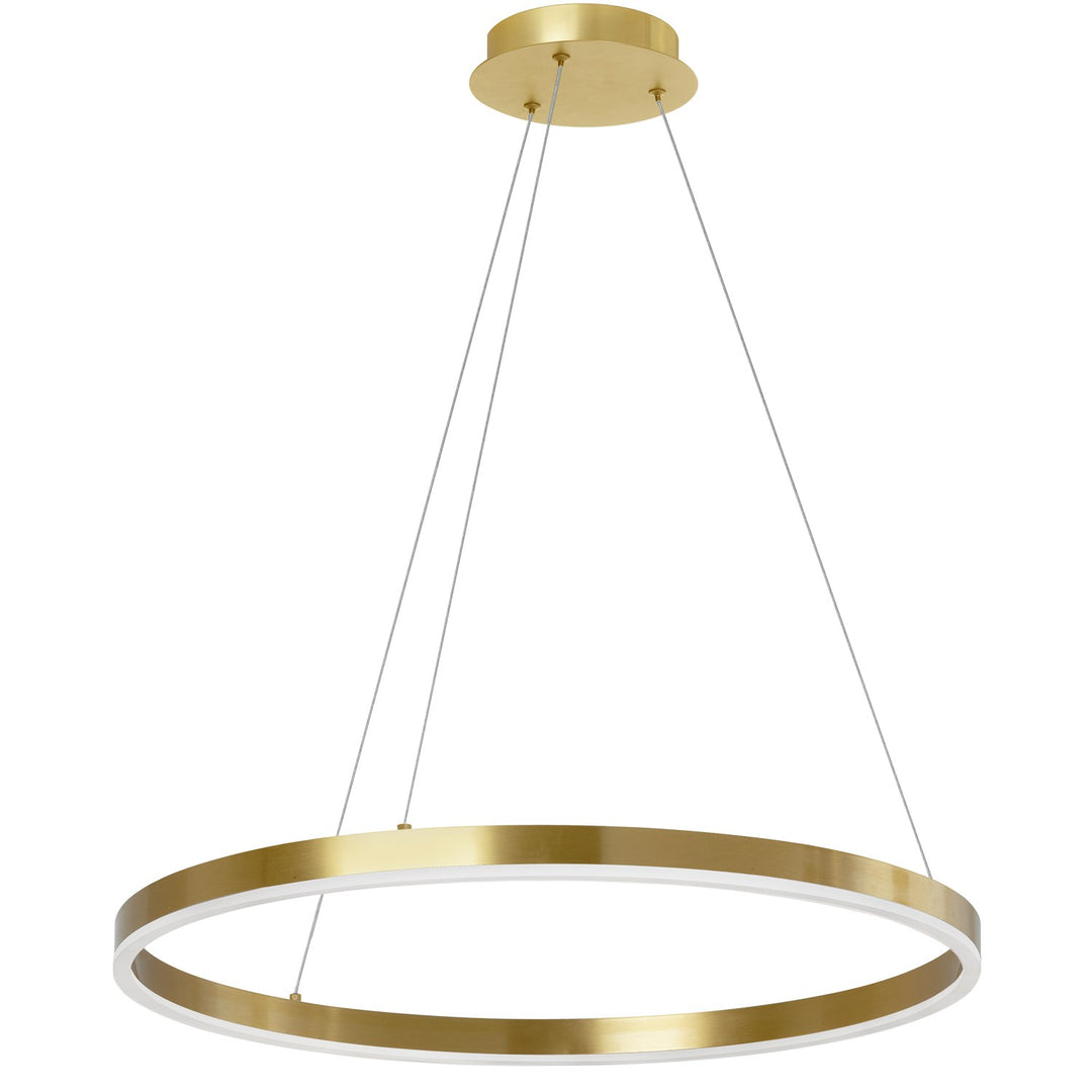 30W Colour Temperature Changing Chandelier, Aged Brass by Dainolite