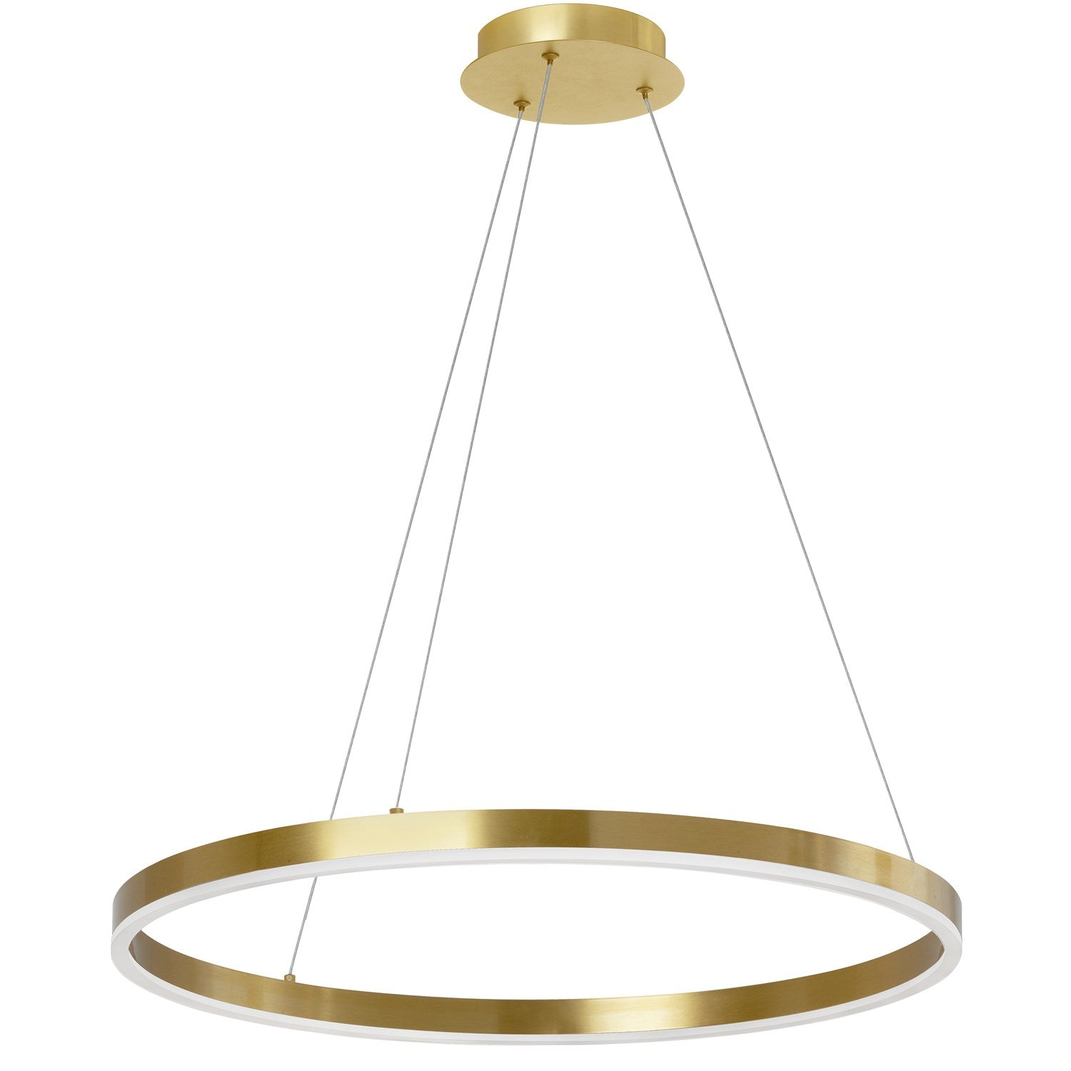 30W Colour Temperature Changing Chandelier, Aged Brass by Dainolite