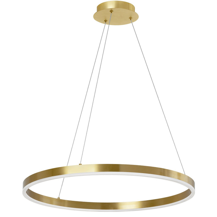30W Colour Temperature Changing Chandelier, Aged Brass by Dainolite