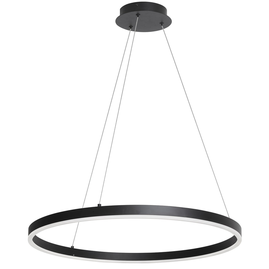 30W Colour Temperature Changing Chandelier, Matte Black by Dainolite